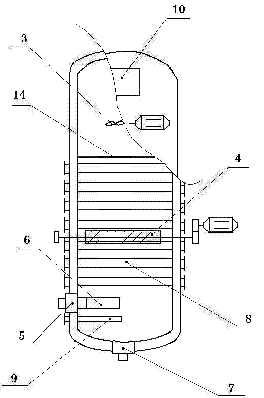 Device and method for continuously removing copper from liquid crude lead