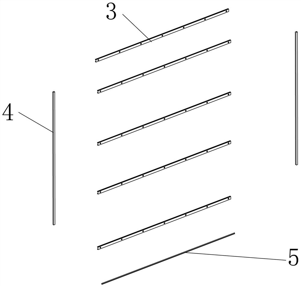 Leveling frame structure and installation method thereof