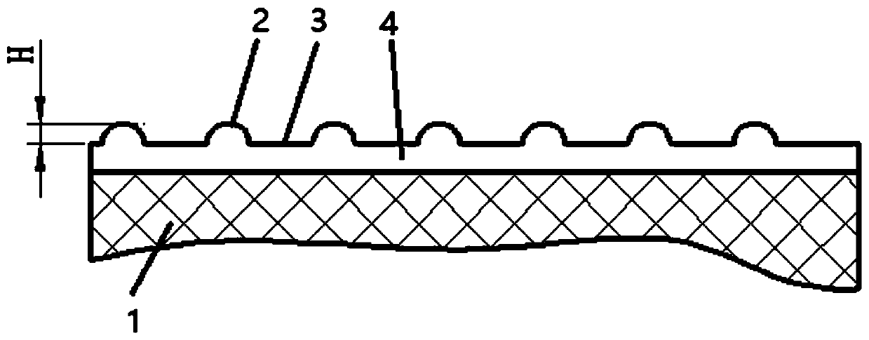 Adaptive biomimetic non-smooth surface film with aerodynamic drag reduction