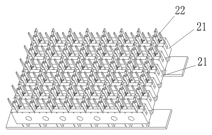 Forming device for sliced noodles