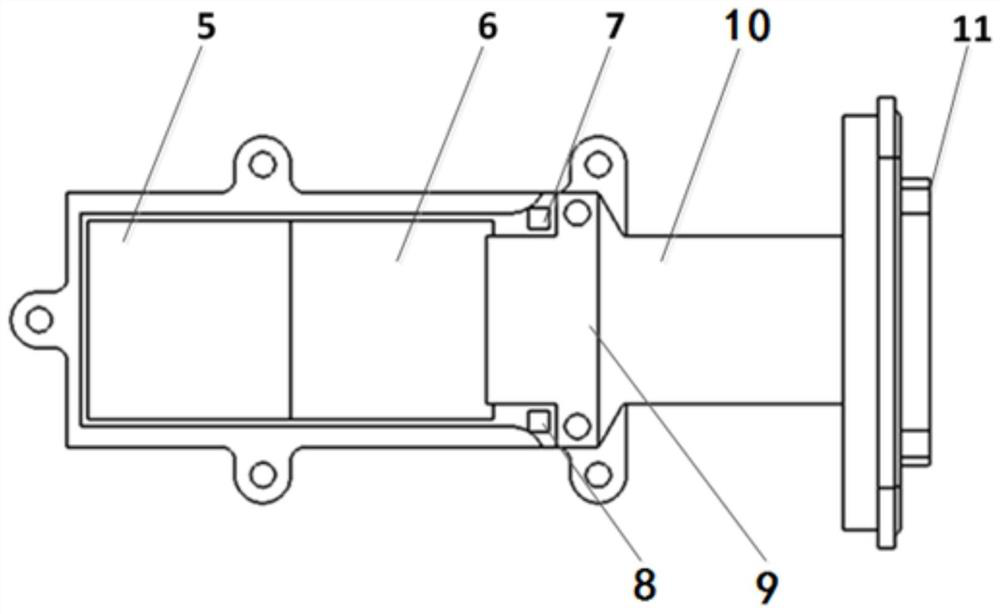 Thermoelectric refrigeration focal plane device for space astronomical camera