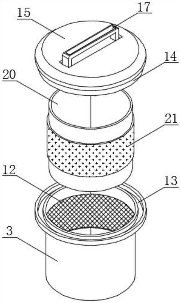 Magnetic powder stirring device with feeding structure and processing method