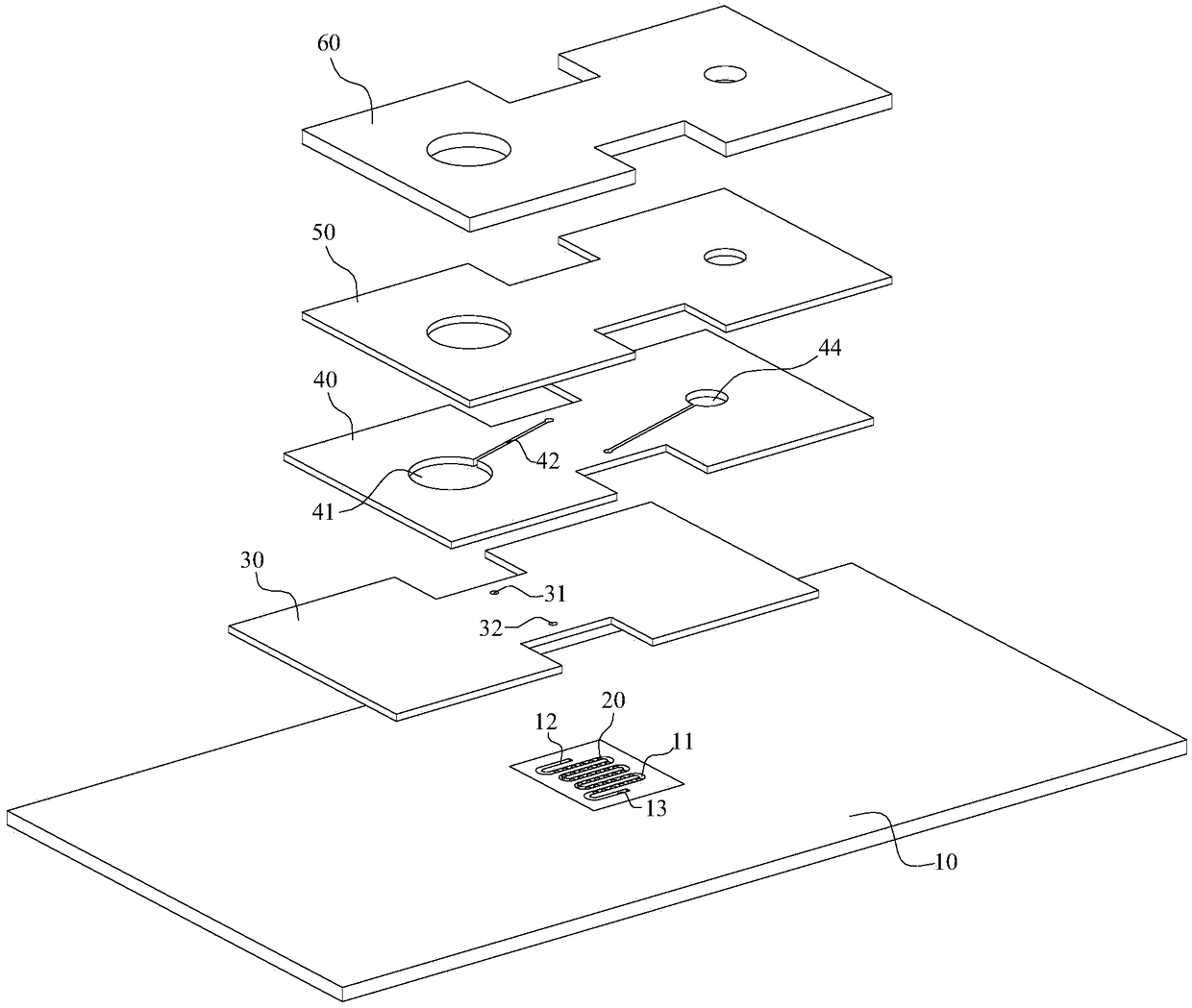 Biochip and detection method for detecting five-component markers of myocardium