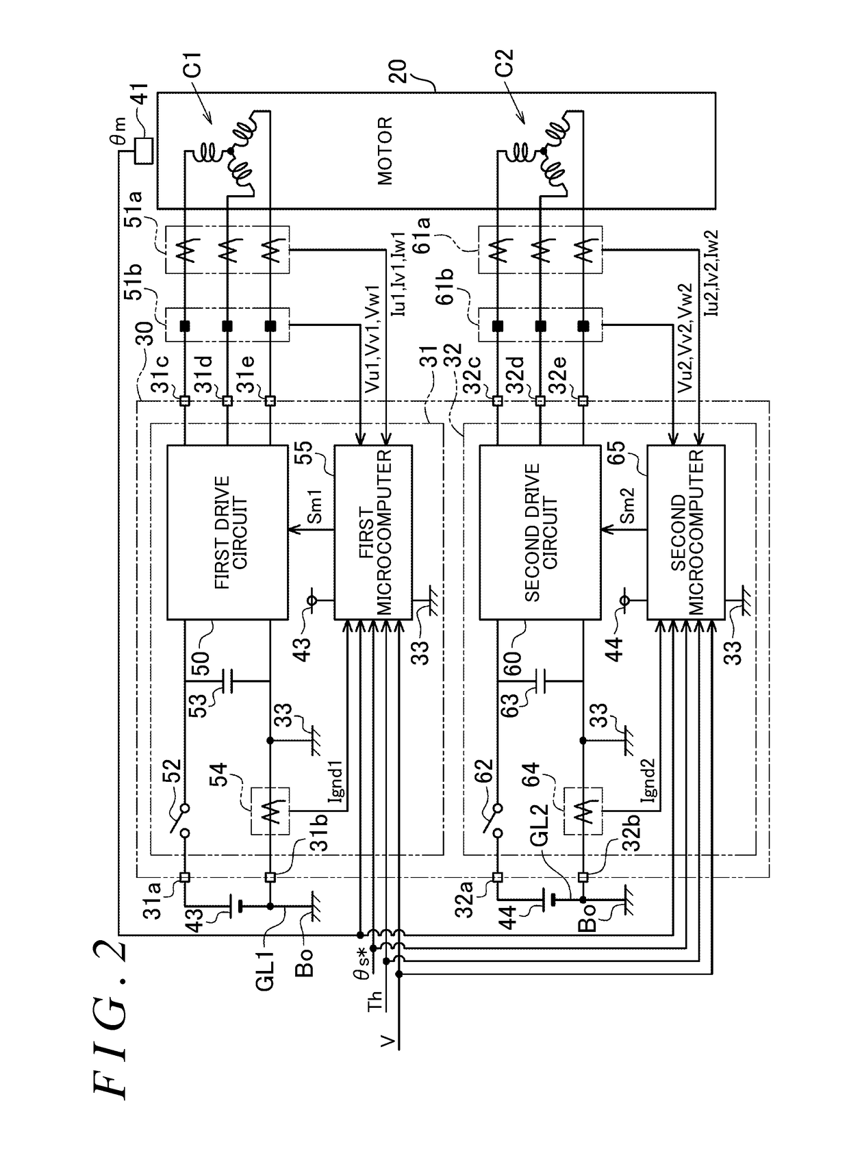 Motor control device and steering control device