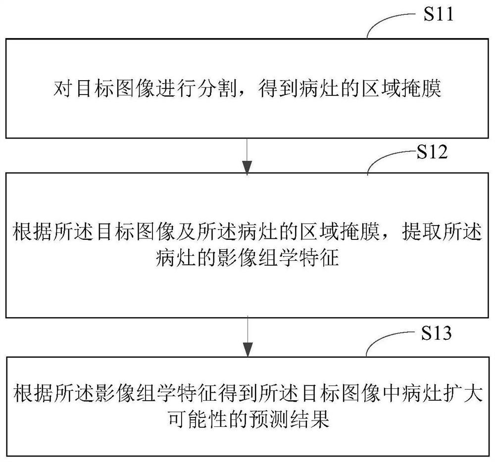 Method and device for cerebral hemorrhage lesion identification and hematoma enlargement prediction