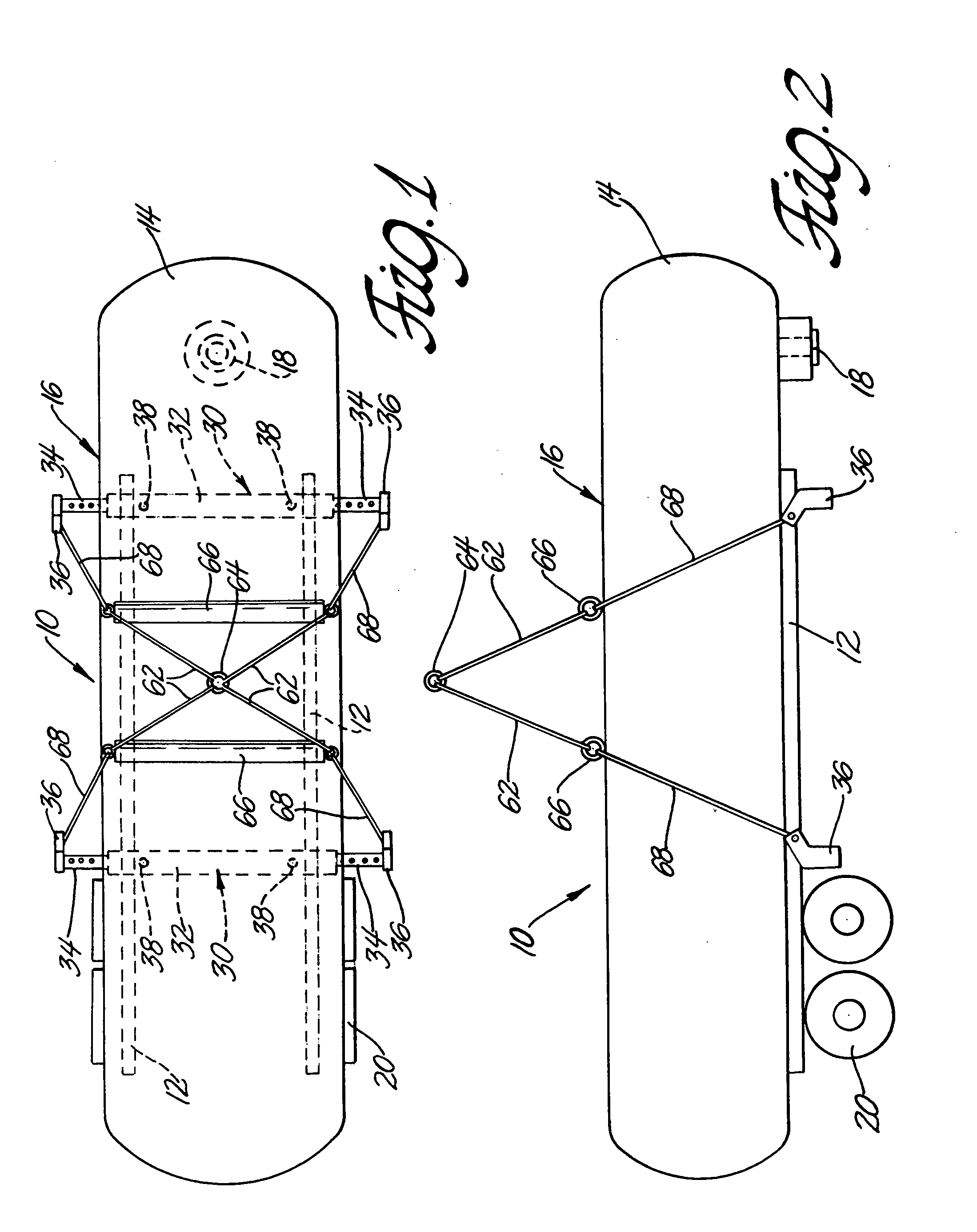 Outrigger lifting device for fuel tankers