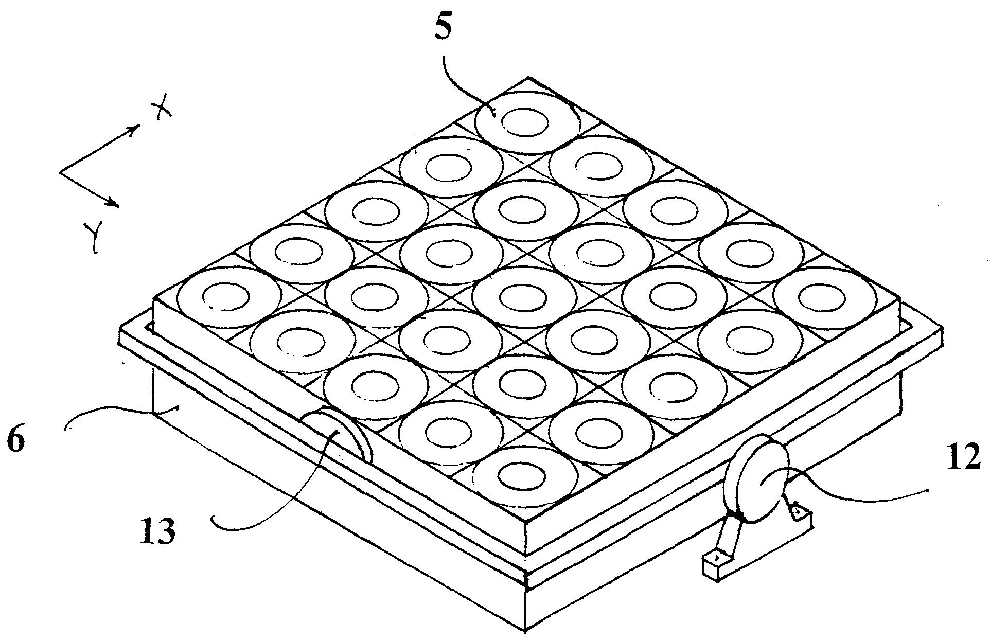 Photovoltaic array for concentrated solar energy generator