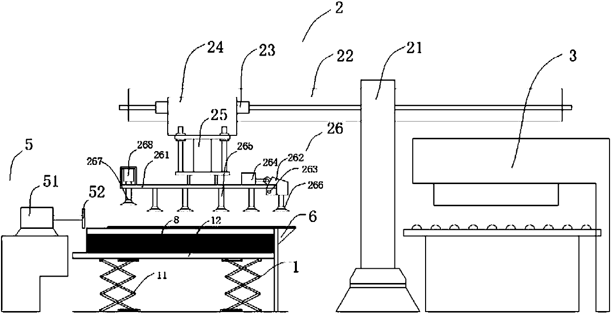 Feeding device for automatic feeding machine of turret punch press