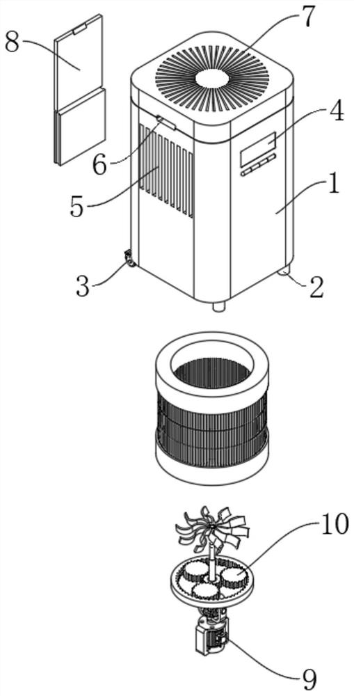 Environment-friendly haze purification device