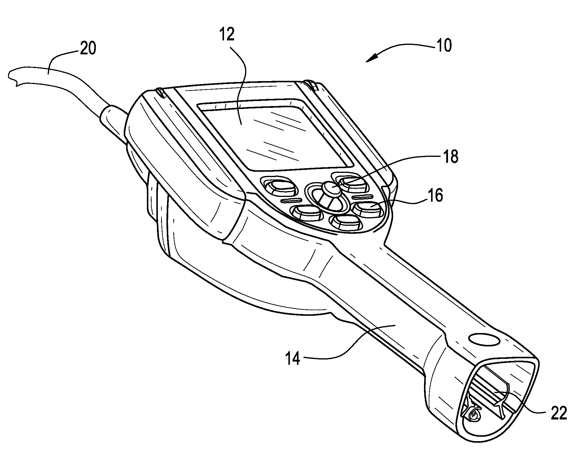 Battery and power management for industrial inspection handset