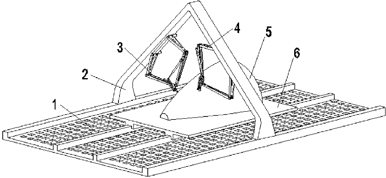 Spraying mechanism based on four-degree-of-freedom spraying module