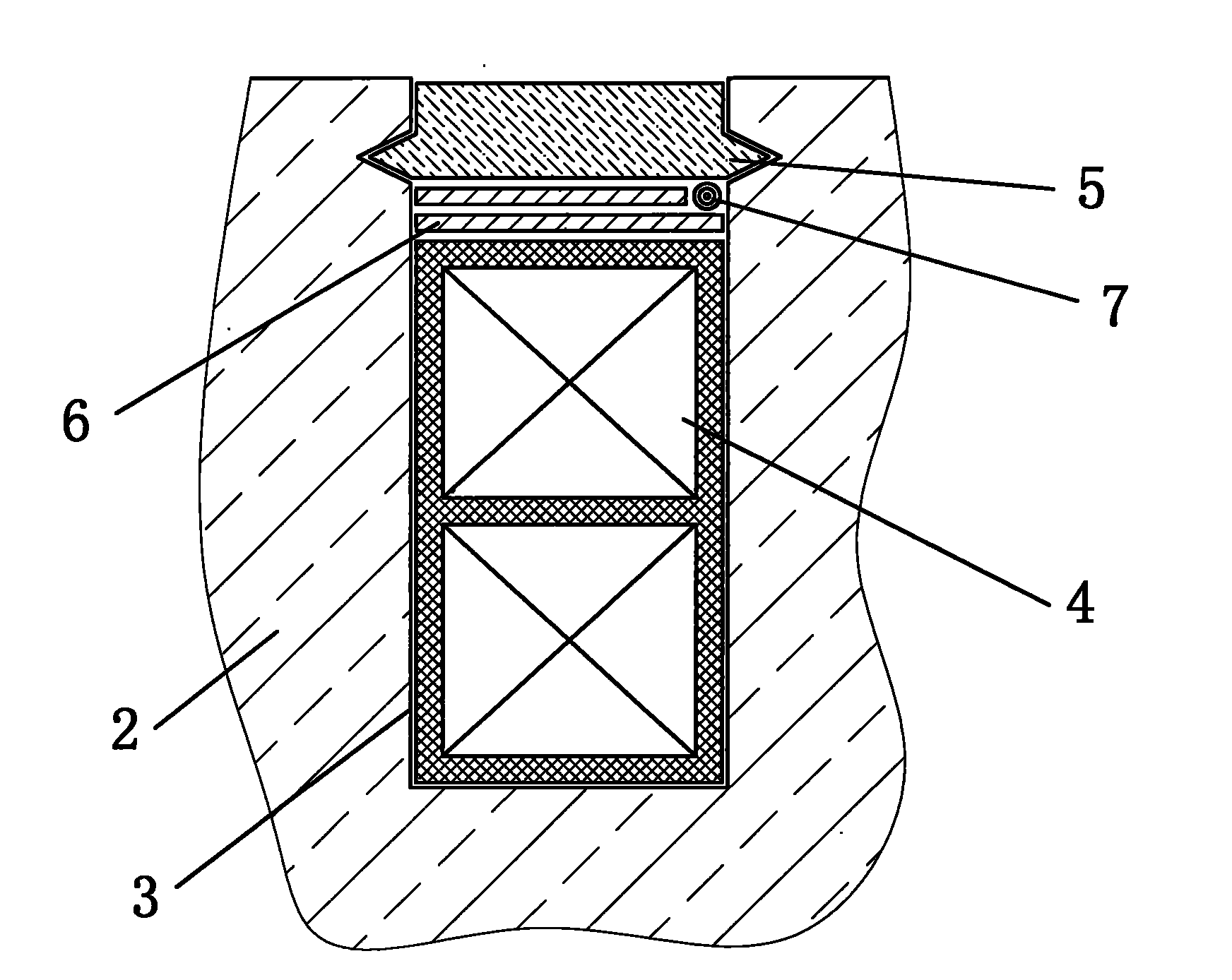 Air-gap field detecting device of alternating-current generator and application thereof in state monitoring and control method of alternating-current generator