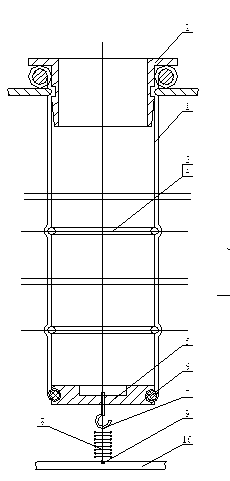 Flexible filter bag device of pulse dust collector