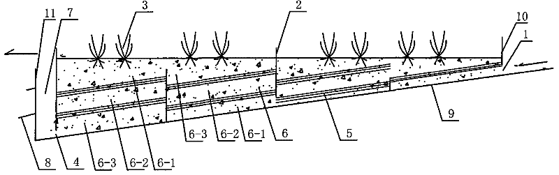 Subsurface flow constructed wetland sewage treatment system by drop water aeration oxygenation