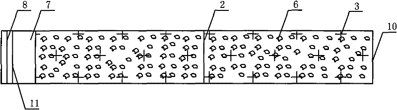 Subsurface flow constructed wetland sewage treatment system by drop water aeration oxygenation