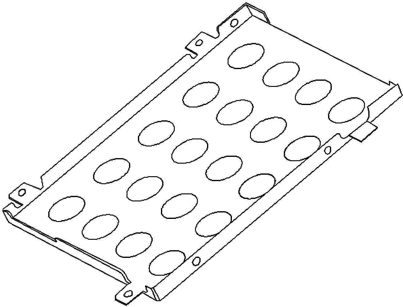 Punching method and dedicated die for serialization porous complex inserting metal piece