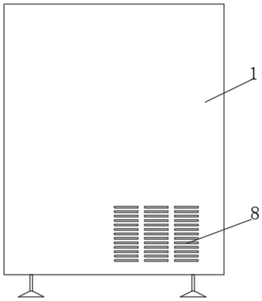 Self-opening-closing moisture absorption type high-voltage switch cabinet