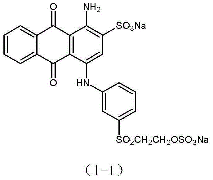 Composite active blue dye