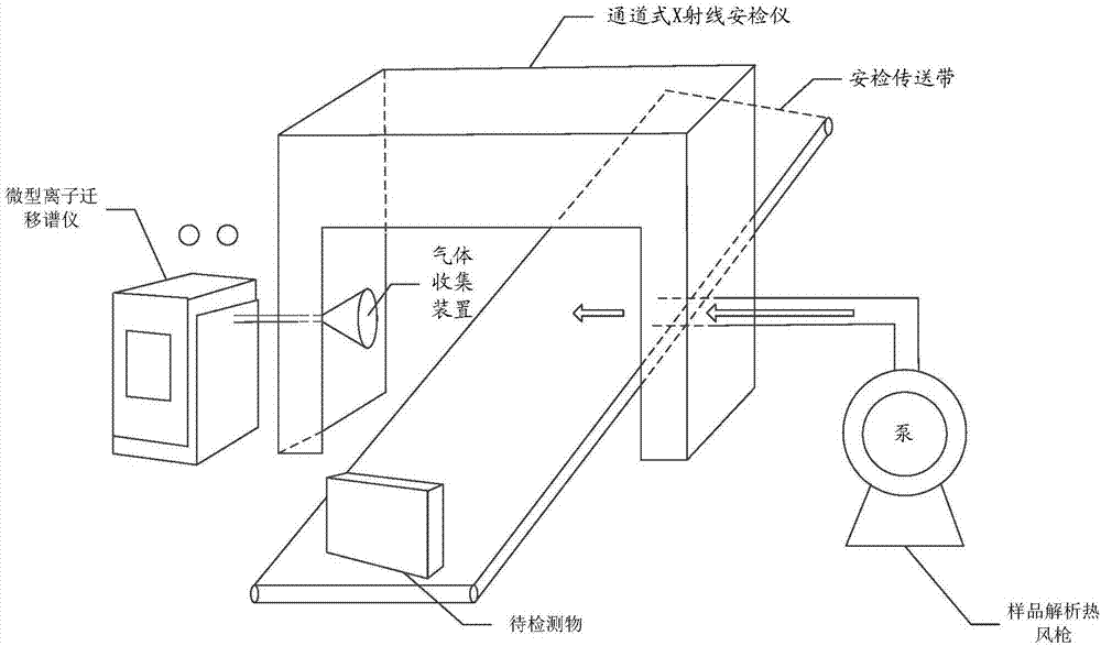 Security inspection system, ionic migration spectrum detection device and security inspection method