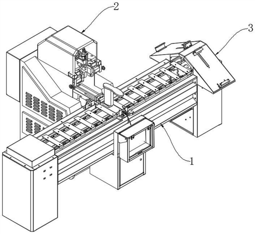 Automatic in-out heel lasting machine