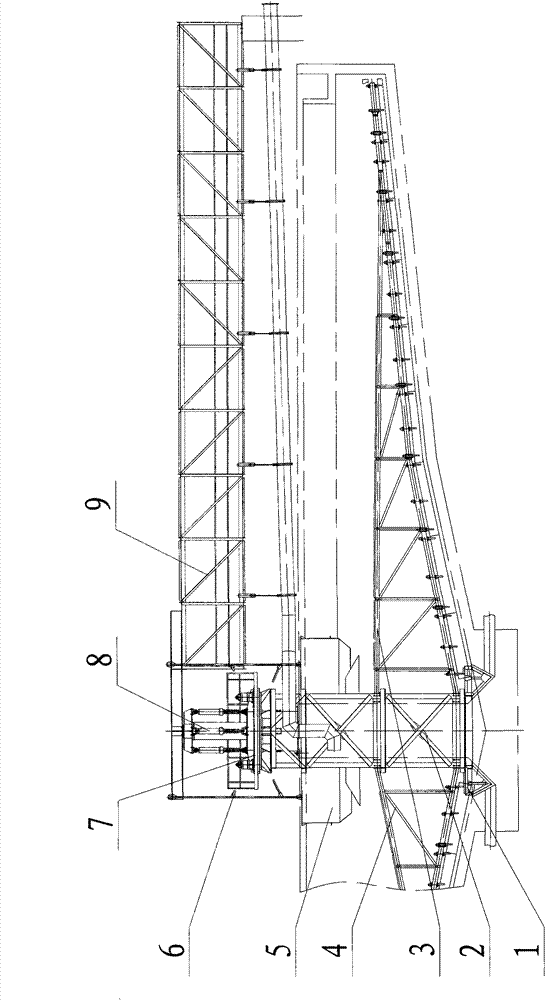 Large-scale central hydraulically-driven hydraulic automatic rake-lifting thickener