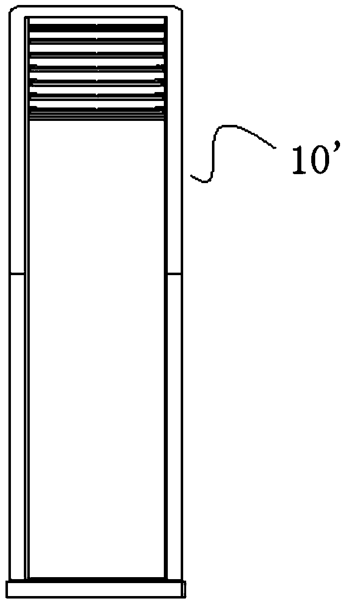 Air outlet component and air conditioner with same