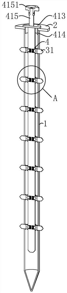 A slope anchoring device for municipal engineering