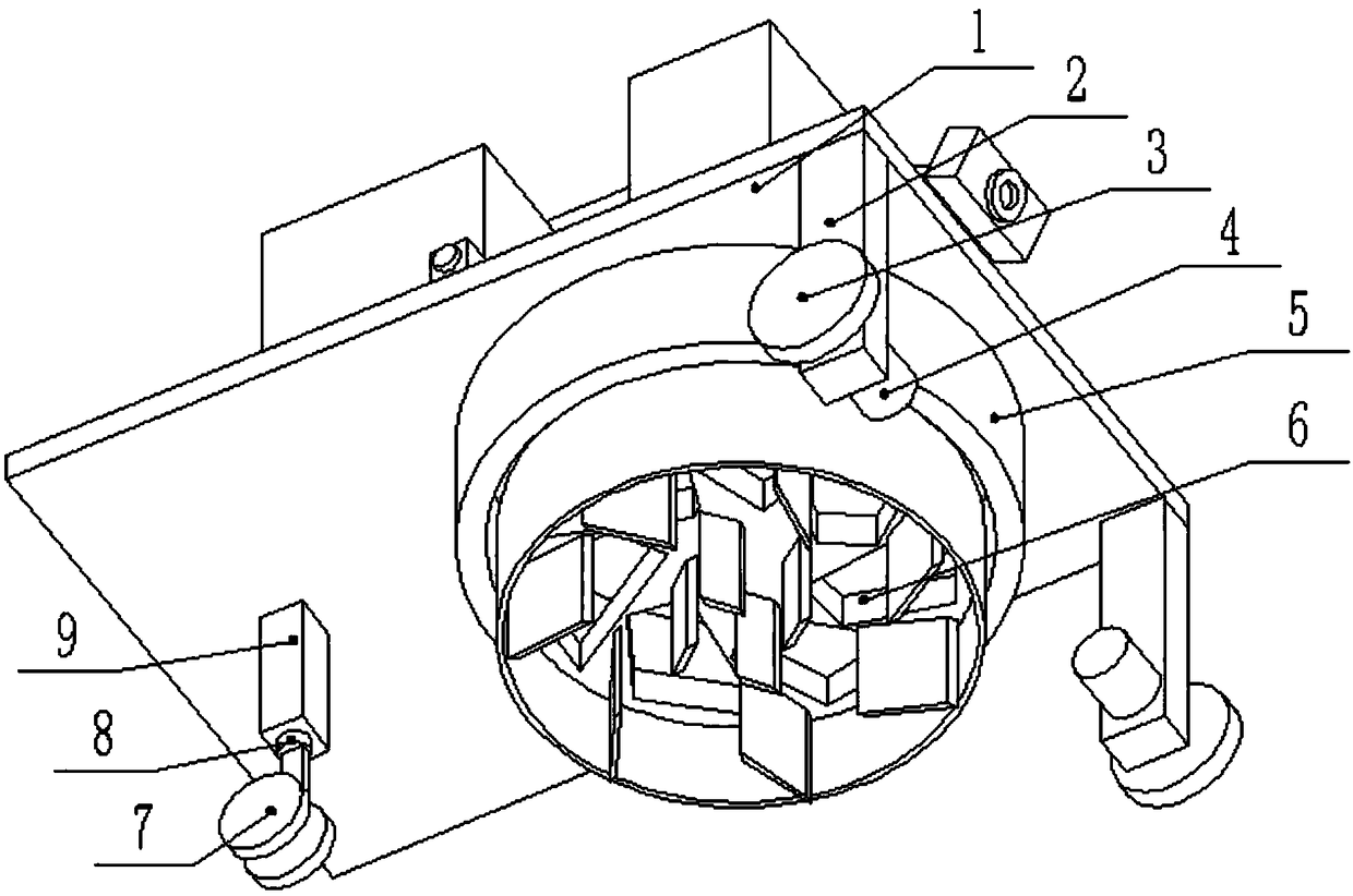 Floor cleaning device for decoration