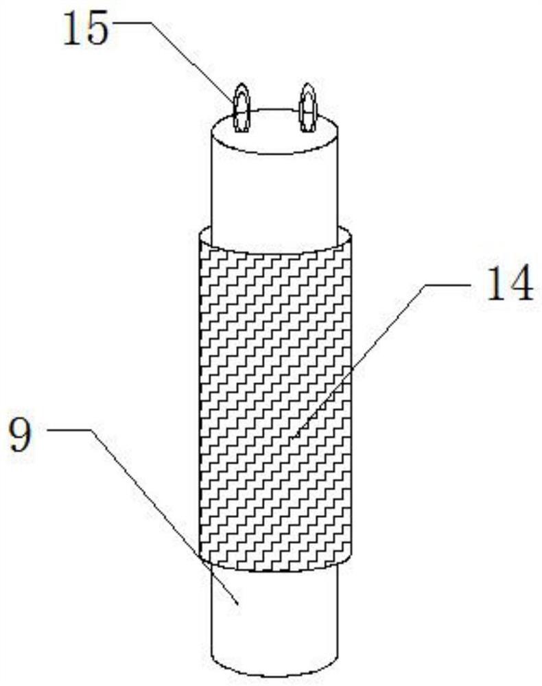 Steel-concrete composite beam bridge deck slab supporting mechanism