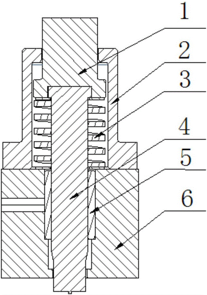 Stretchable punch pin mechanism for thermal stamping die