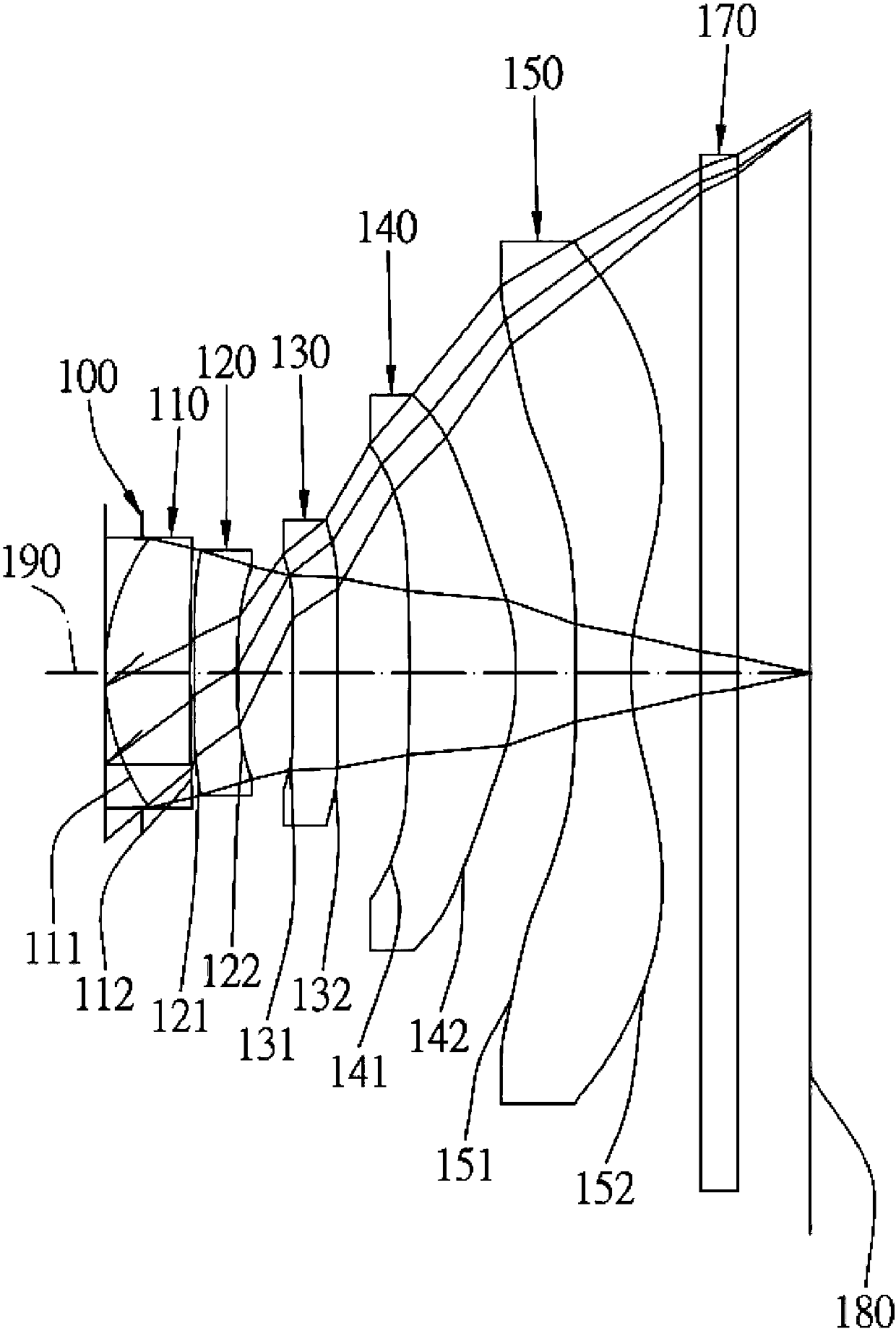 Five-sheet type imaging lens set