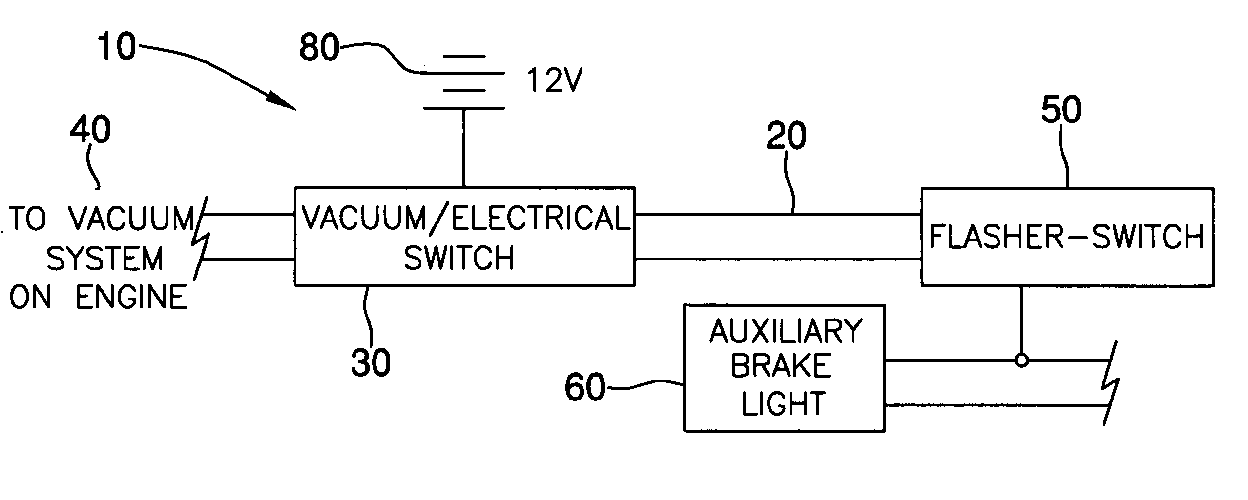 Vehicle brake warning system