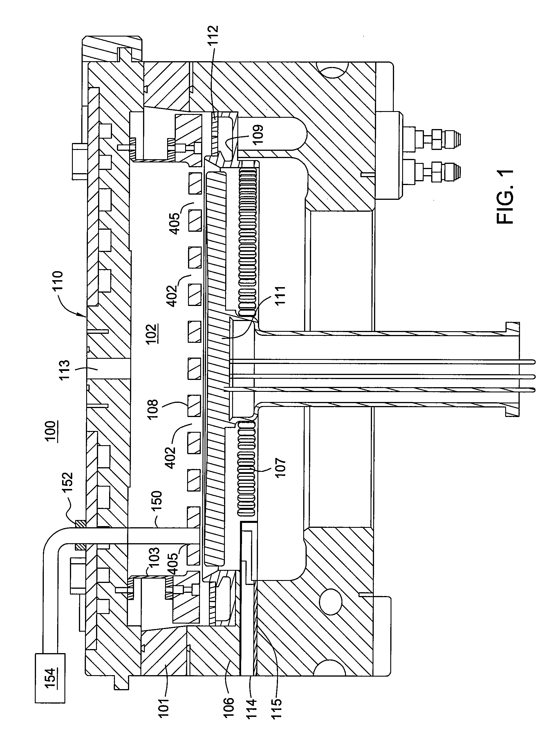 Apparatus for integrated gas and radiation delivery