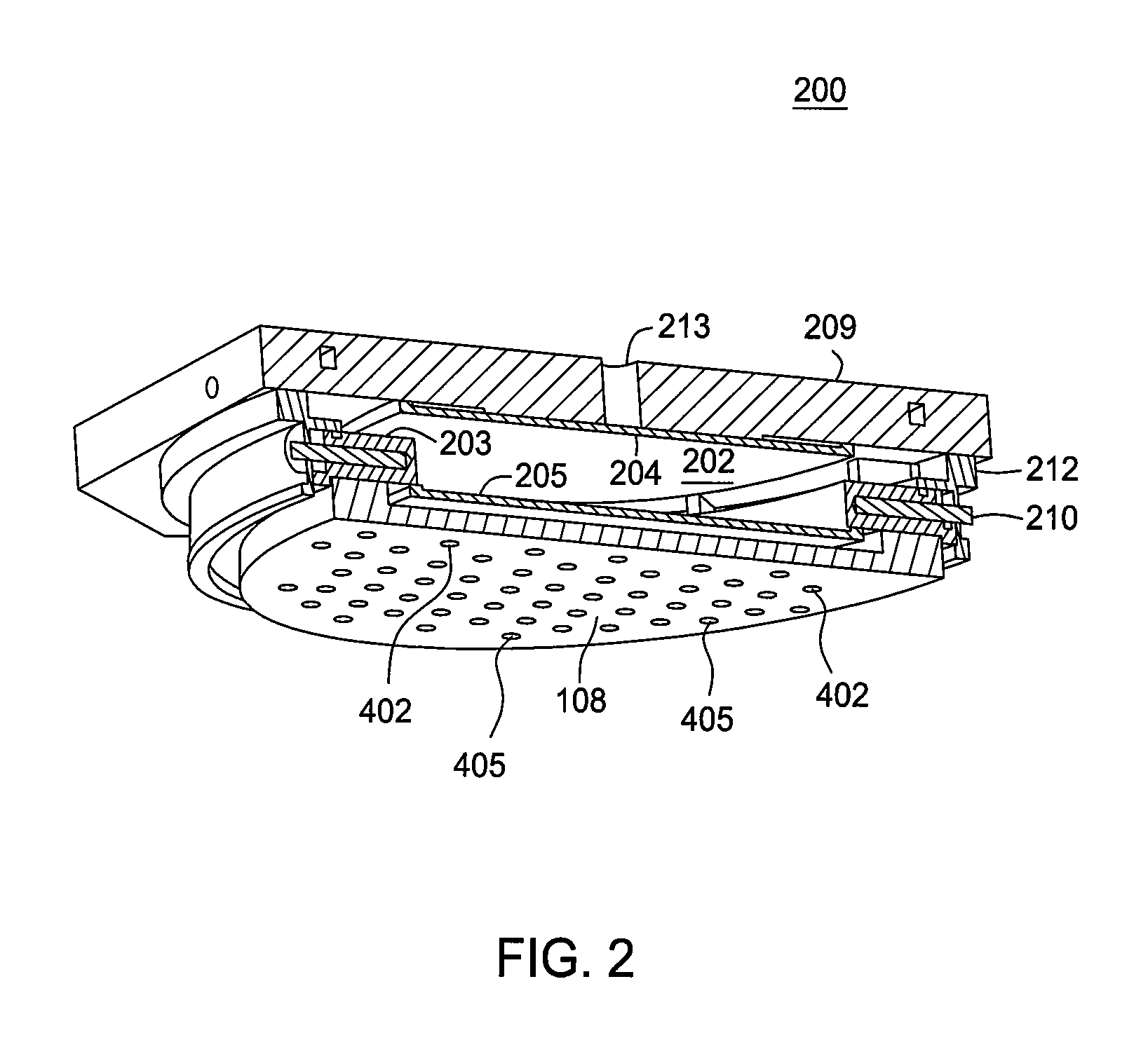 Apparatus for integrated gas and radiation delivery