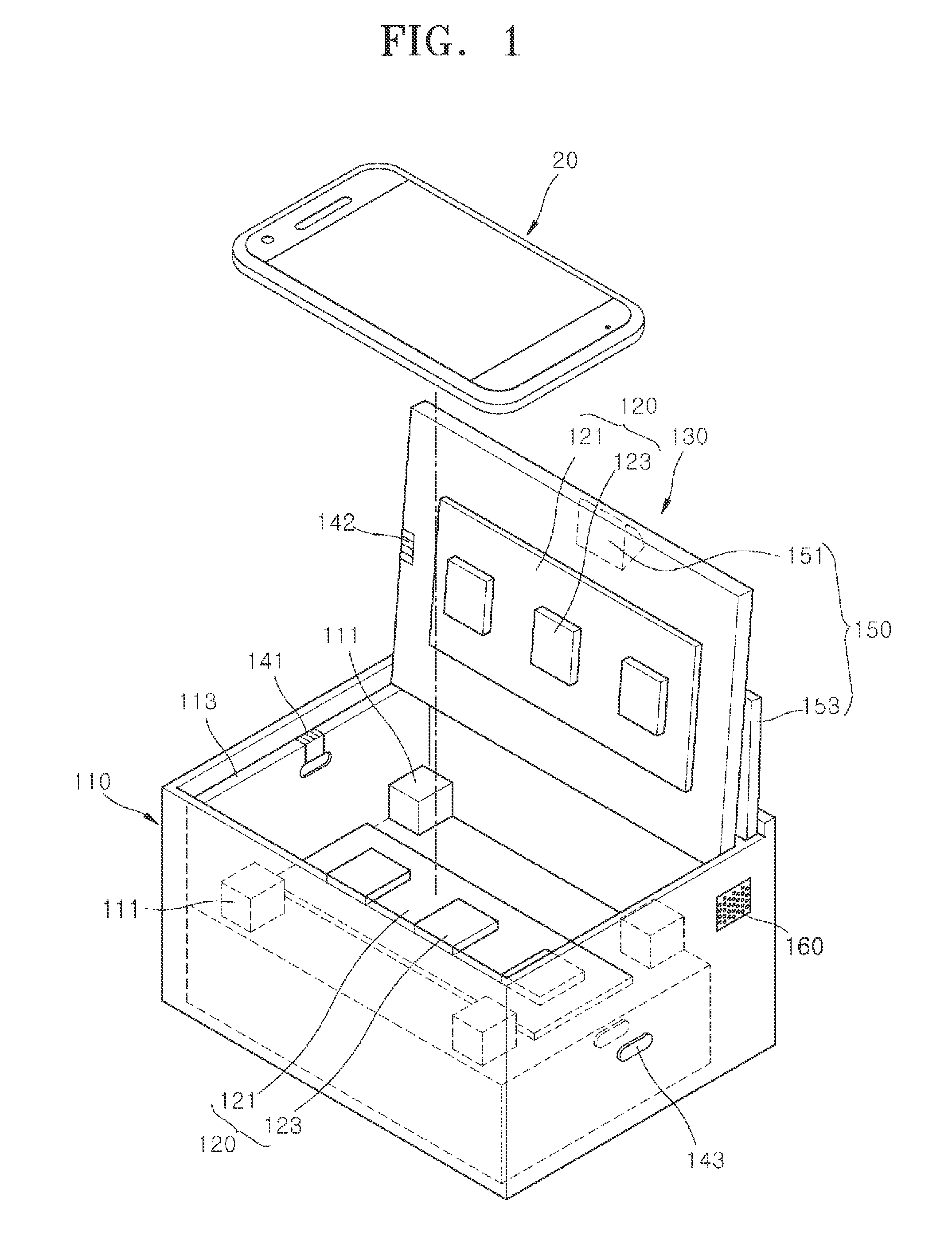 Sterilization apparatus for portable electronic device