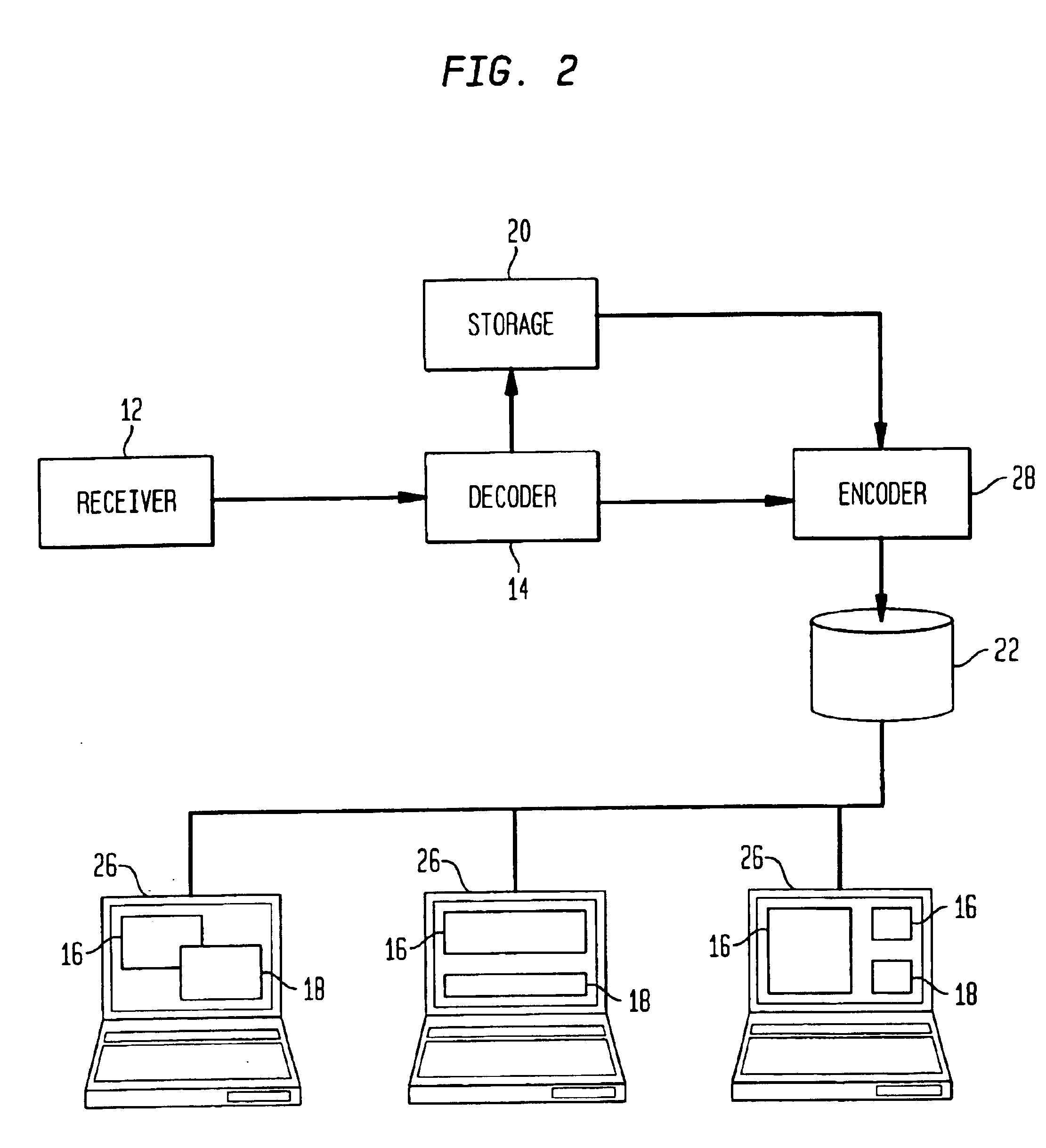 Method and system for displaying related components of a media stream that has been transmitted over a computer network