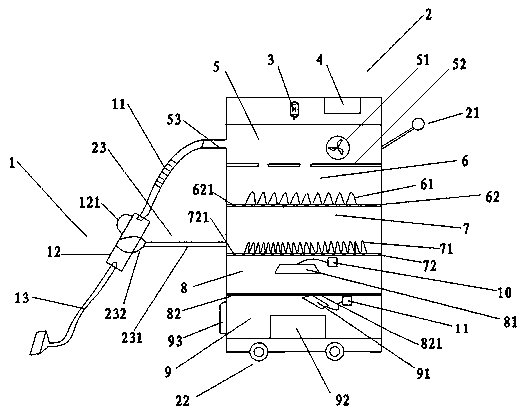 Foam waste collecting device and use method thereof