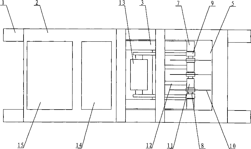 Multi-blade saw mine quarrying machine