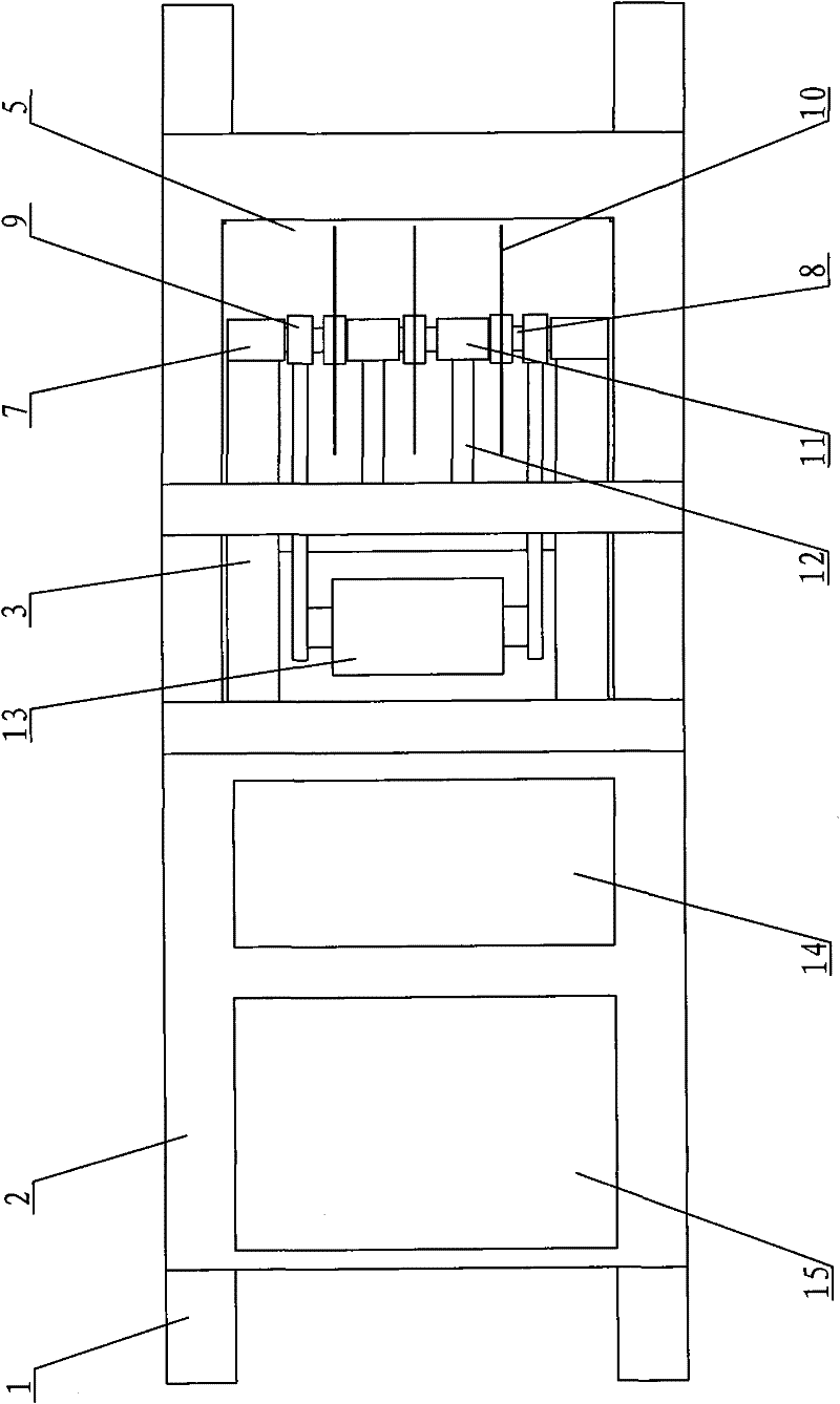 Multi-blade saw mine quarrying machine