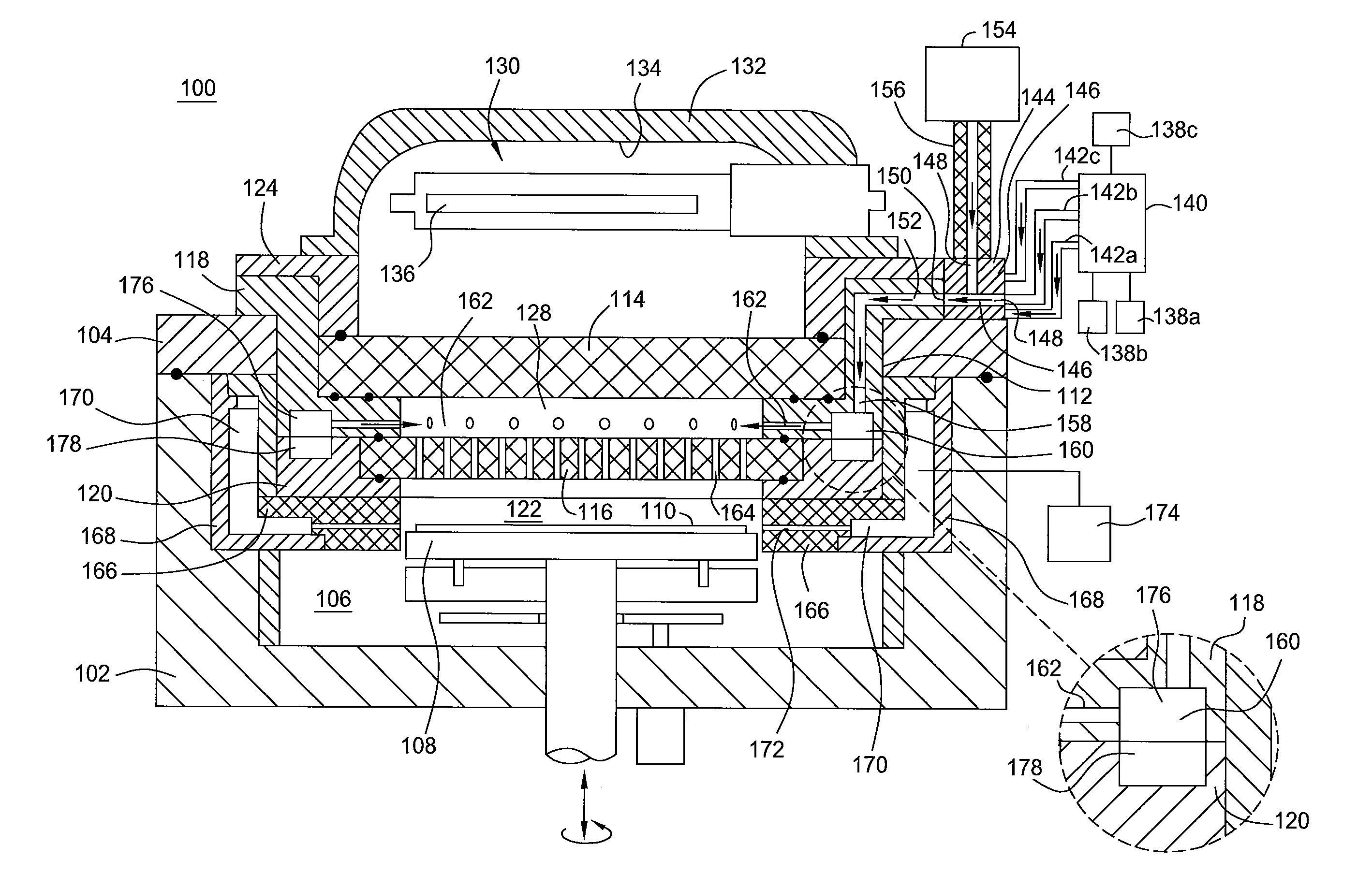 Apparatus and method for UV treatment, chemical treatment, and deposition