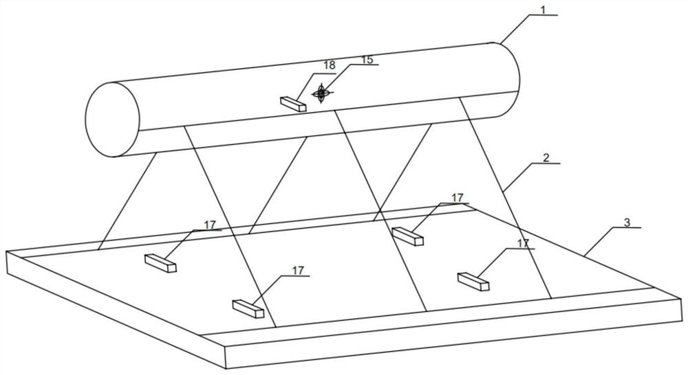 A test model and method of a floating tunnel under the joint action of earthquake and wave current