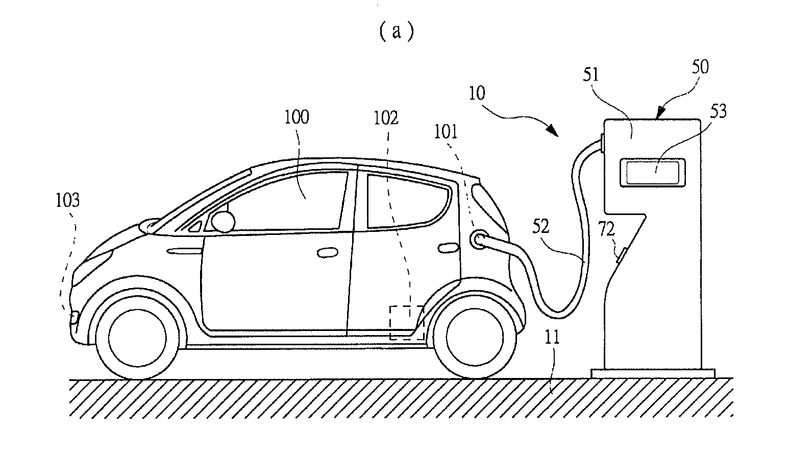 Charging device and charging structure