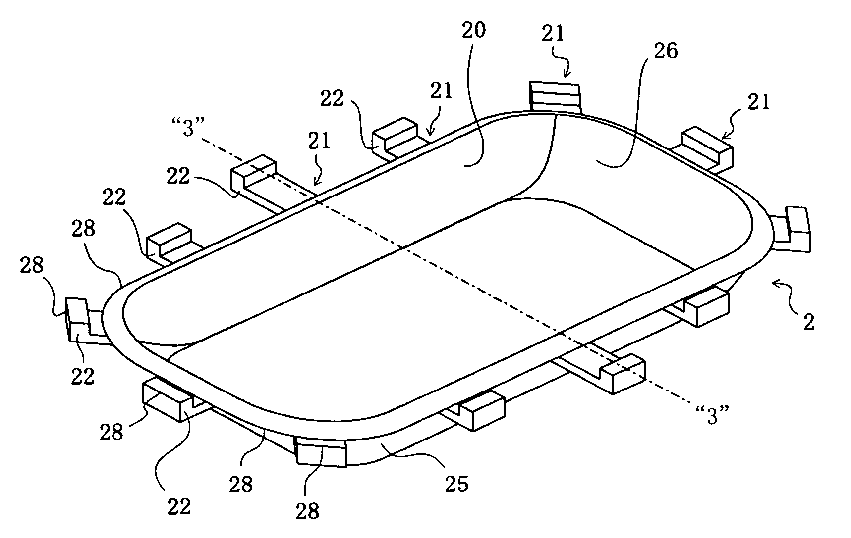 Skin for member with skin, member with skin and process for manufacturing the same