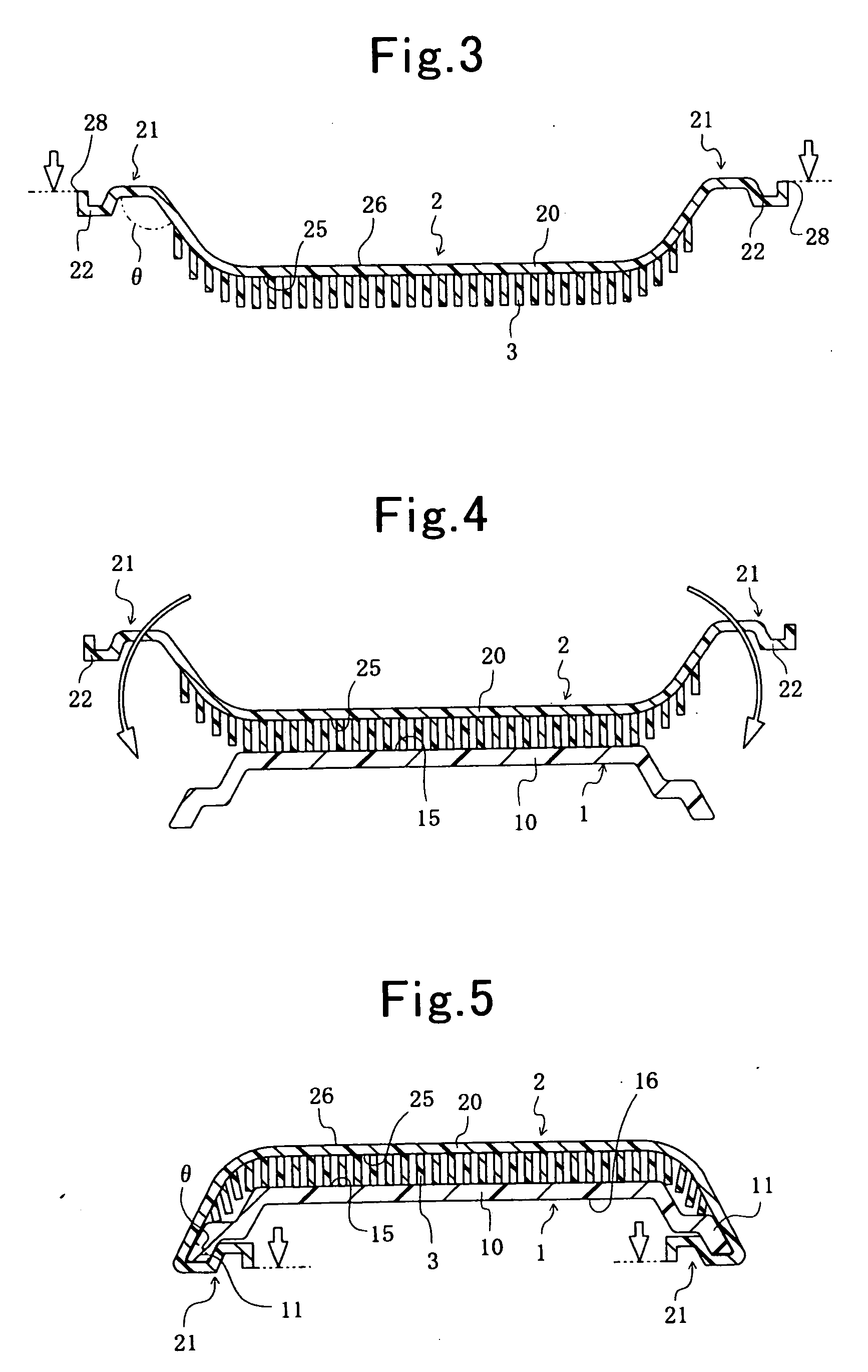 Skin for member with skin, member with skin and process for manufacturing the same