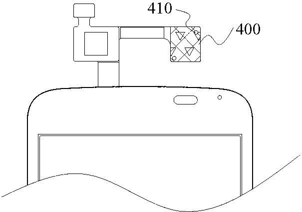 Displacement sensor and mobile terminal with same