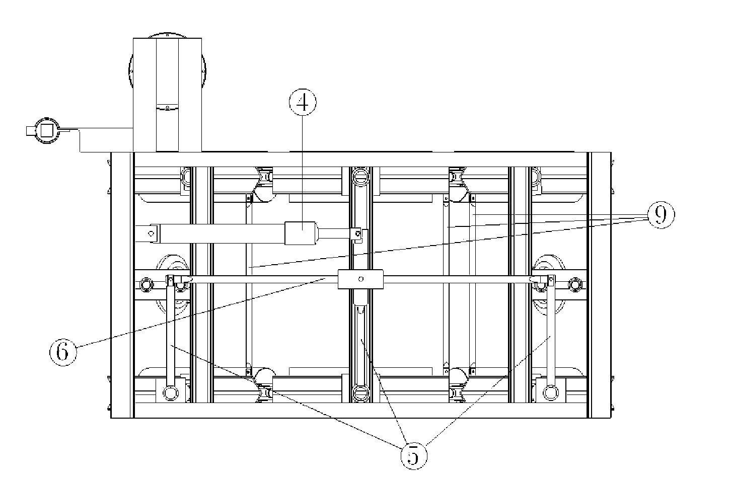 Passive hydraulic control linked error correcting machine