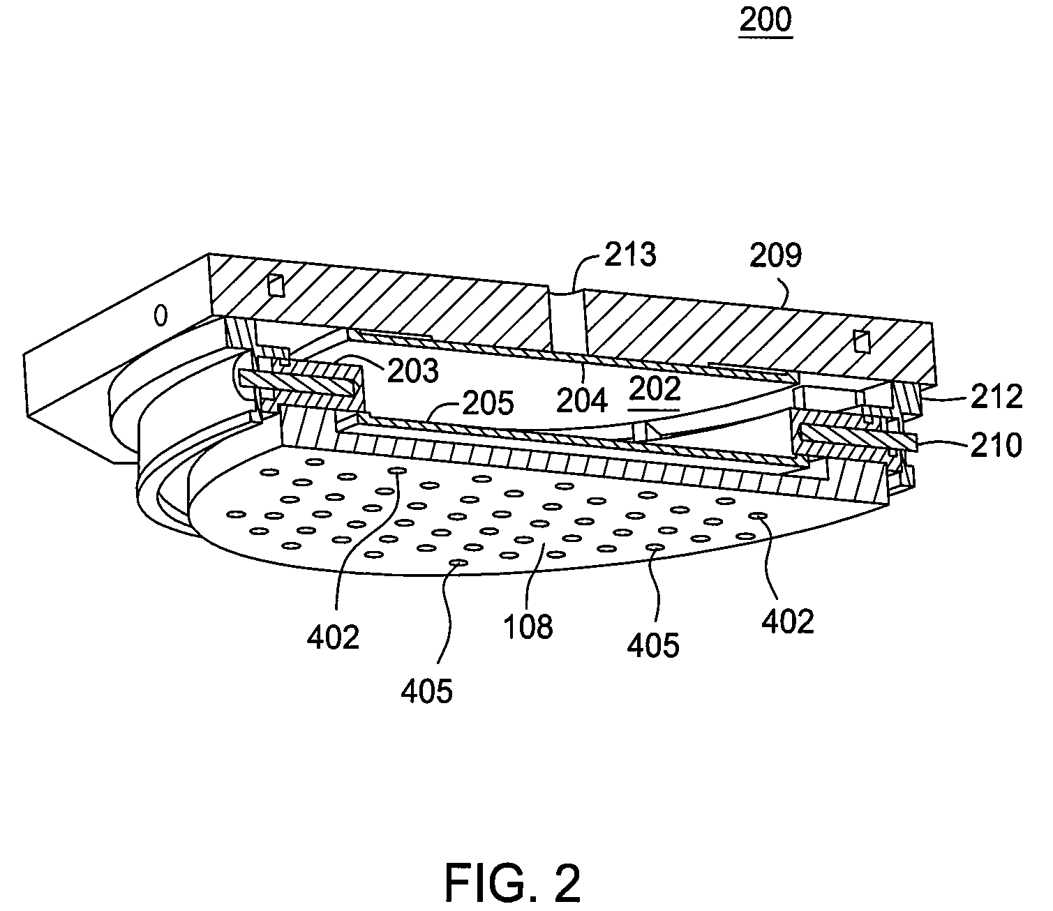 Apparatus for integrated gas and radiation delivery