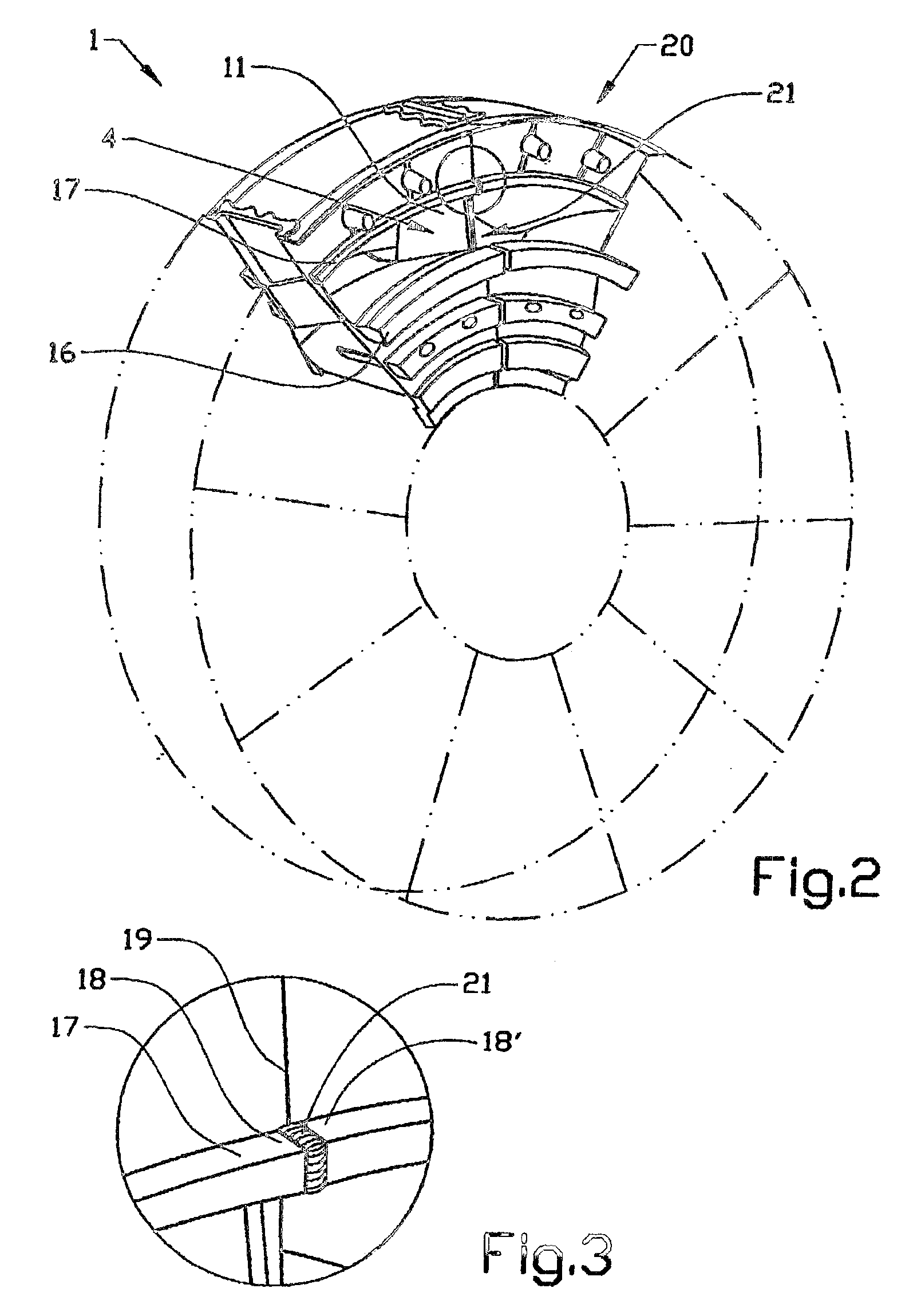 A method of manufacturing a stator component