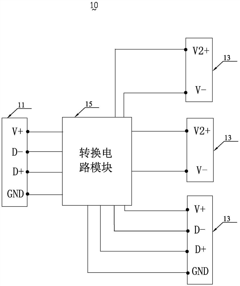 Charging line, charging system and charging method thereof