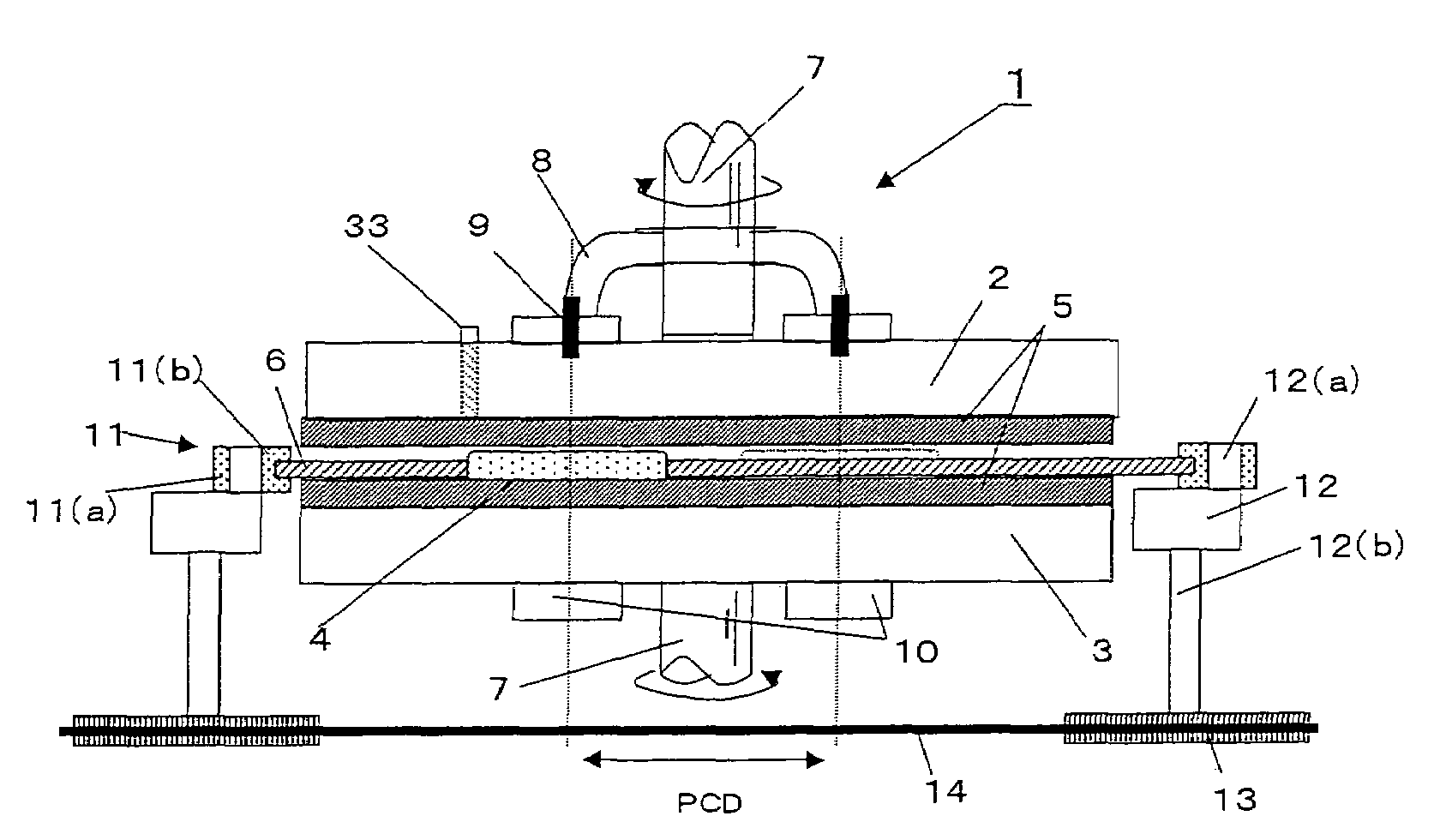 Wafer double-side polishing apparatus and double-side polishing method